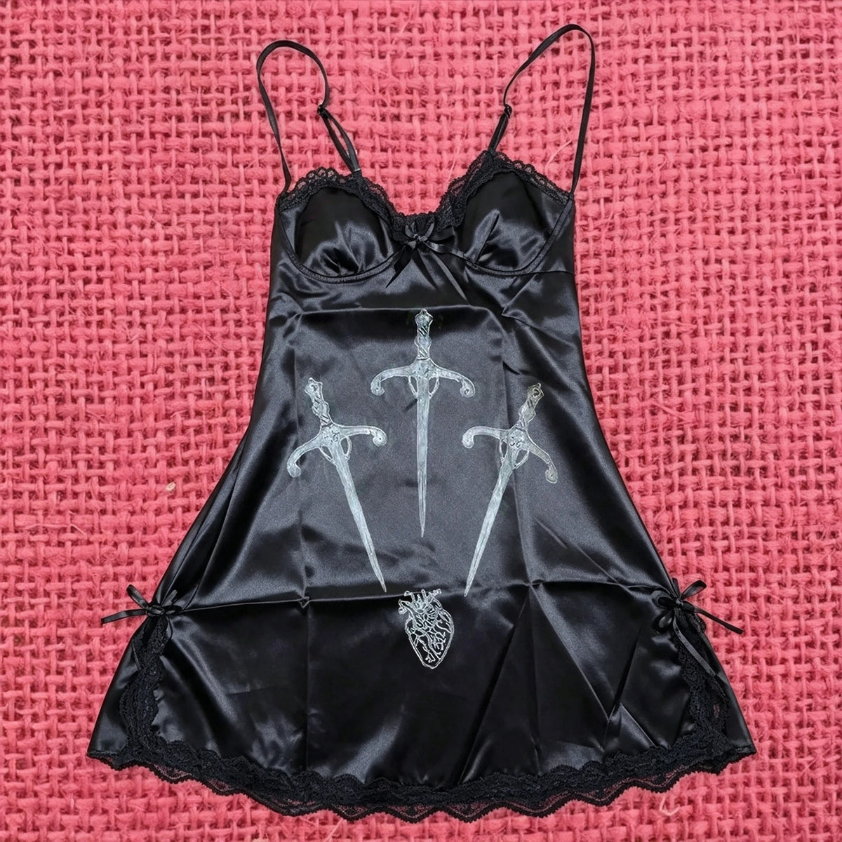 Sword Print Mini Dress