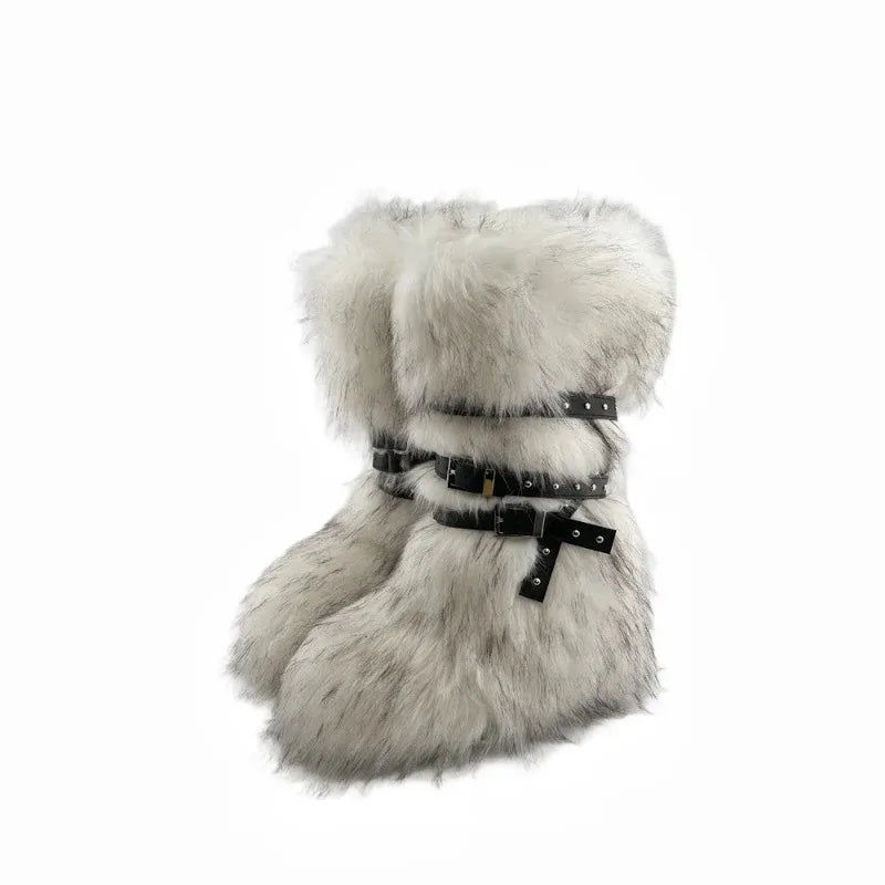 Faux Fur Snow Boots