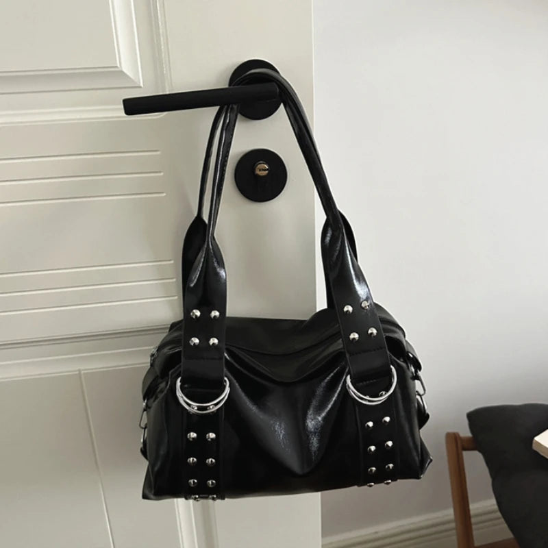 Ring Detail Shoulder Bag