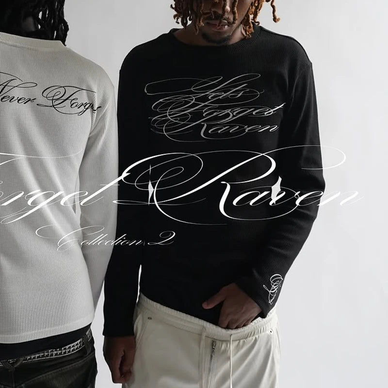 Gothic Script Long Sleeve Tee