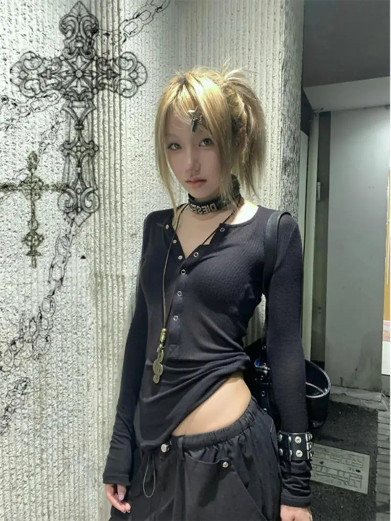 Gothic Lace Long Sleeve Top
