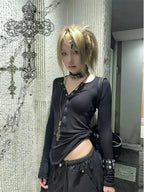 Gothic Lace Long Sleeve Top
