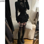Gothic Two-Piece Skirt Set