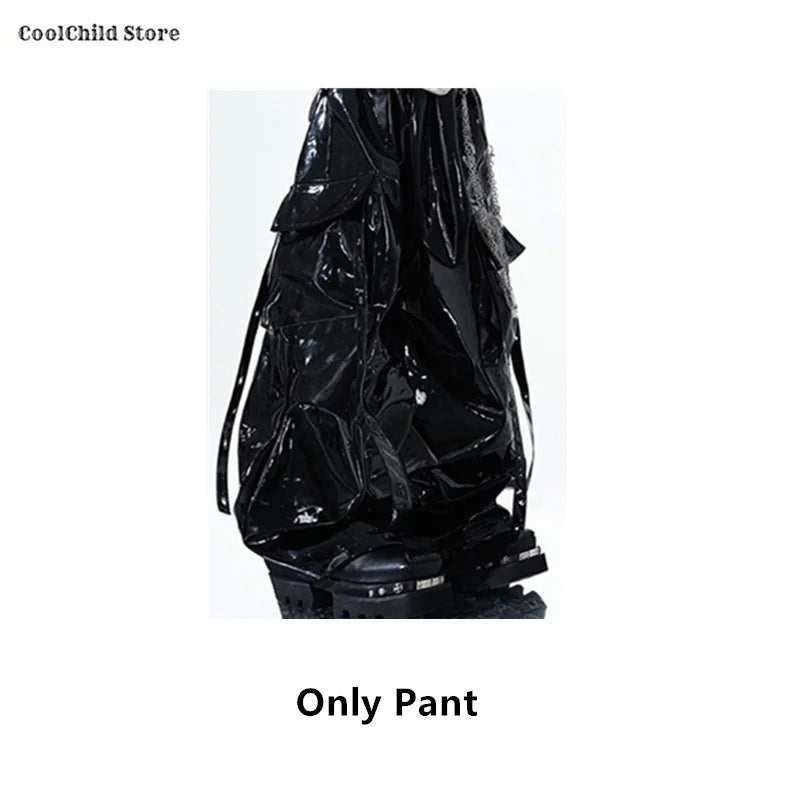 K-Pop Crop Top & Cargo Pants Set