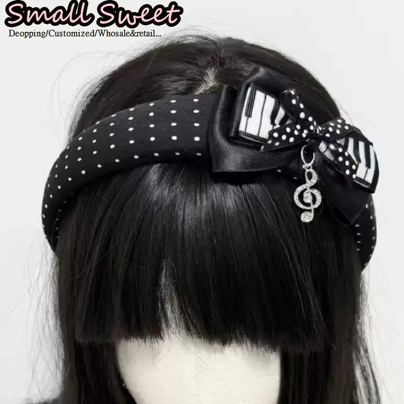 Piano Key Lace Headband