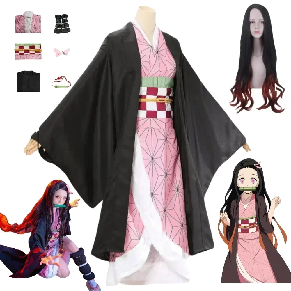 Nezuko Cosplay Kimono Set
