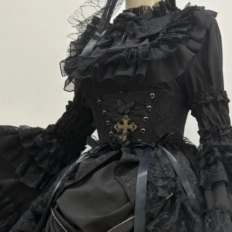 Gothic Lolita Ruffle Dress
