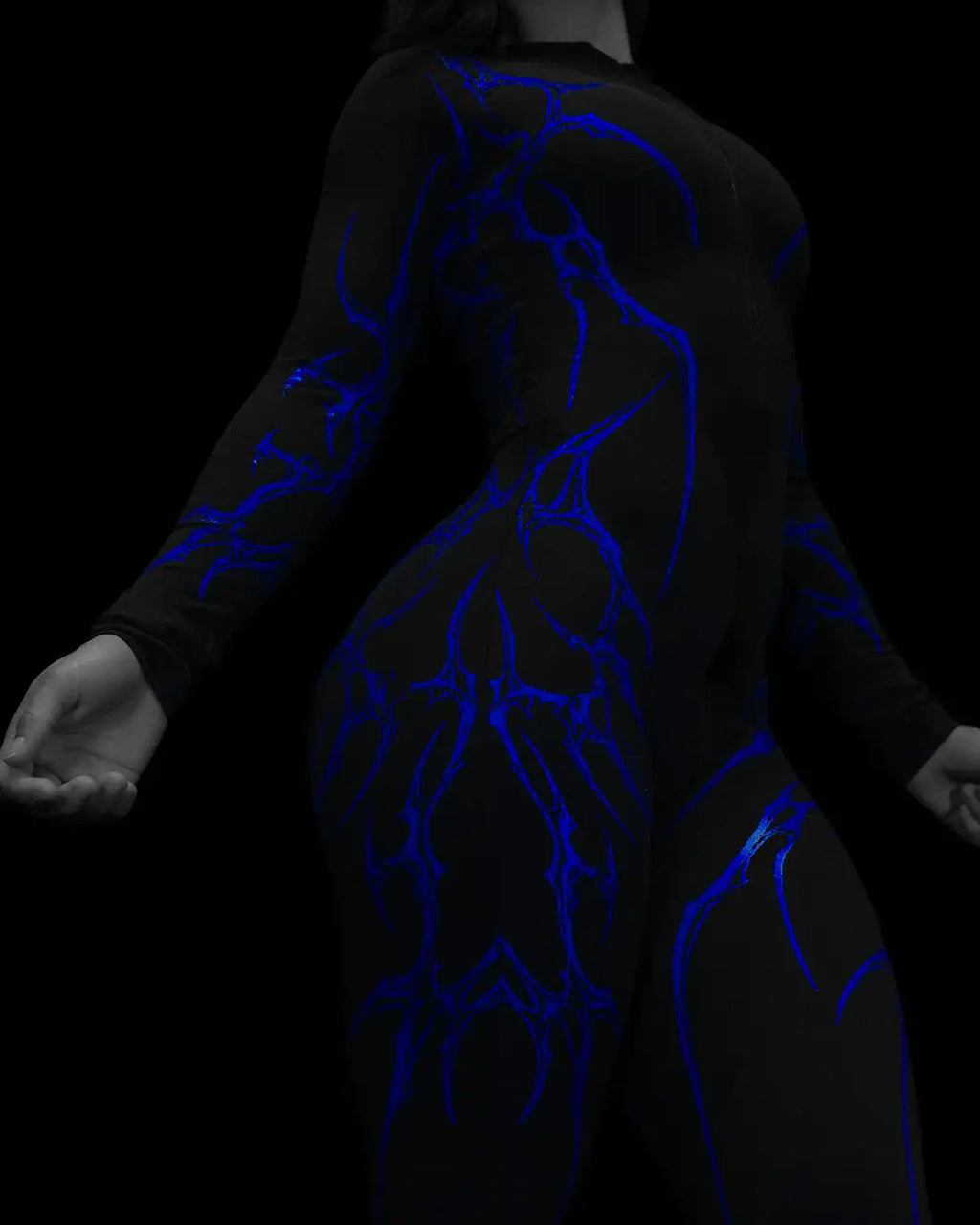 Graphic Print Zip-Up Jumpsuit