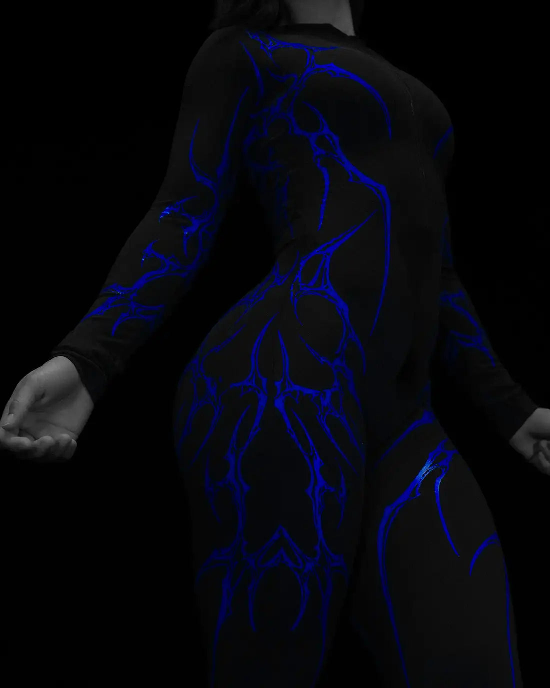 Graphic Print Zip-Up Jumpsuit