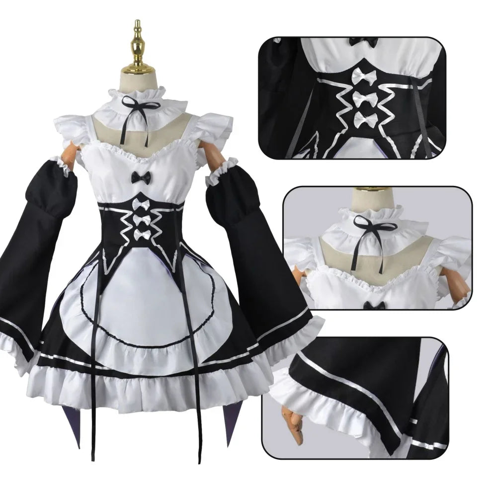Rem Maid Cosplay Dress