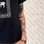 Cross Print Gothic Tee