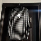 Striped Grunge Long Sleeve Top