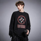 Cigarette Print Gothic Sweatshirt