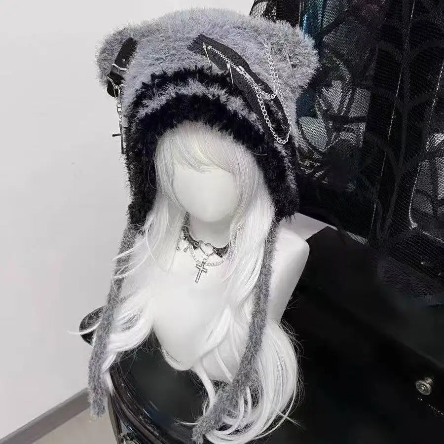 Leopard Faux Fur Ear Hat