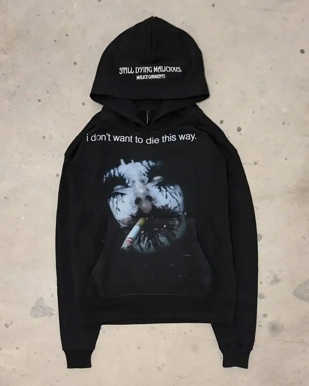 Cross Print Hoodie