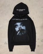 Cross Print Hoodie