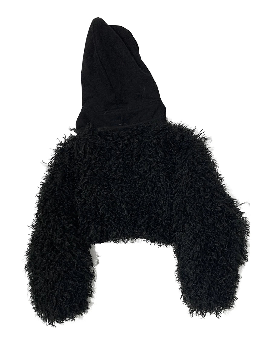 Faux Fur Hooded Coat