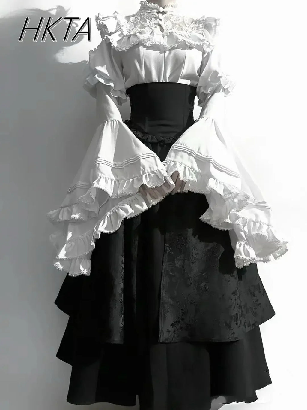 Gothic Ruffle Umbrella Dress