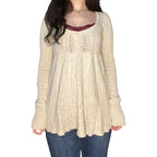 Knitted Babydoll Sweater