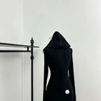 Ear Detail Black Jumpsuit