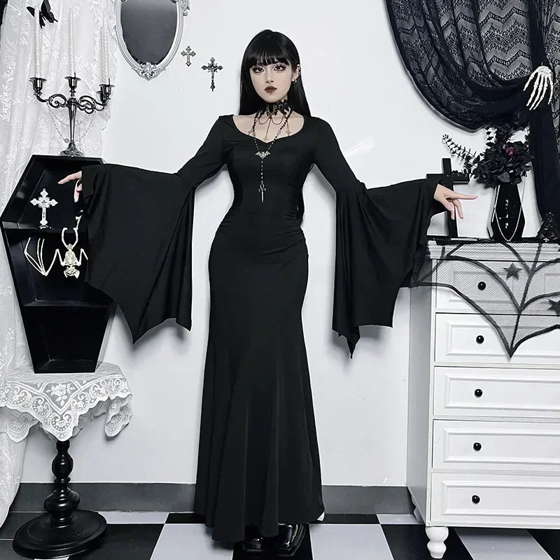 Batwing Dress Black