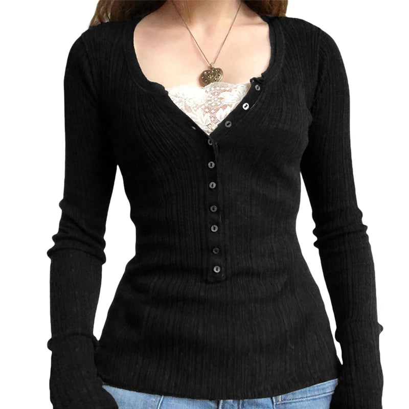 Knitted Babydoll Sweater