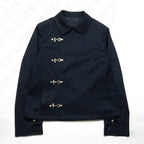 Button Detail Hooded Sweatshirt