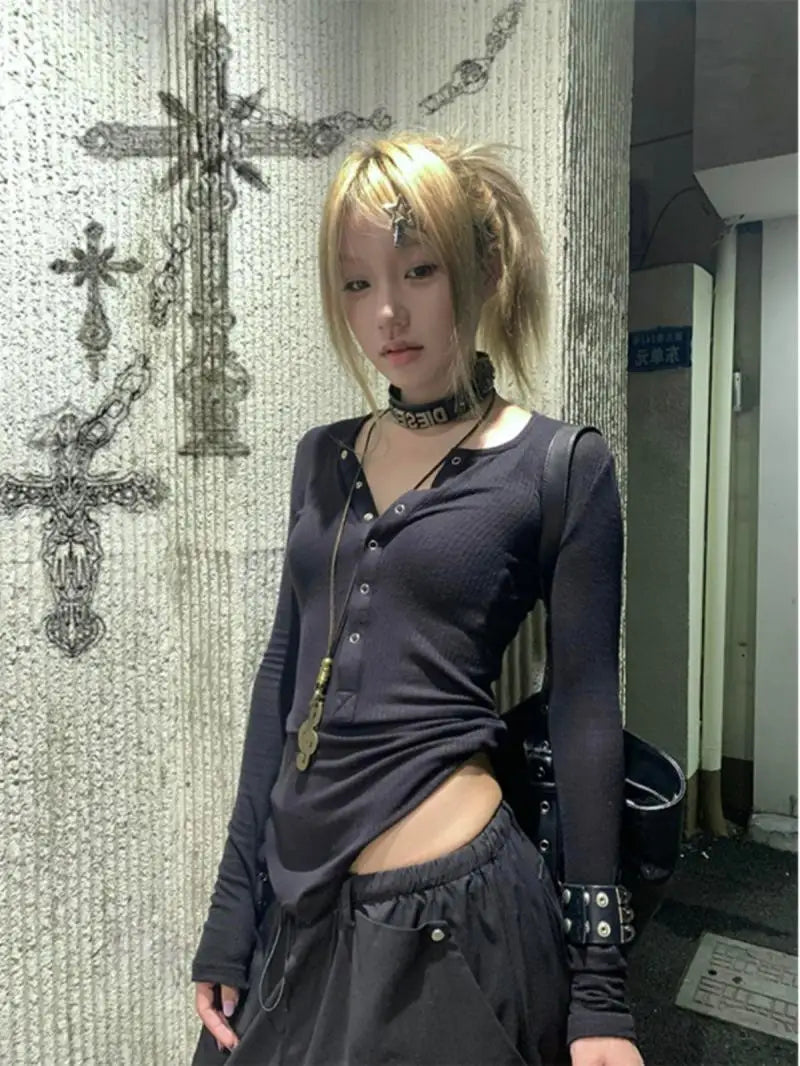 Gothic Lace Long Sleeve Top