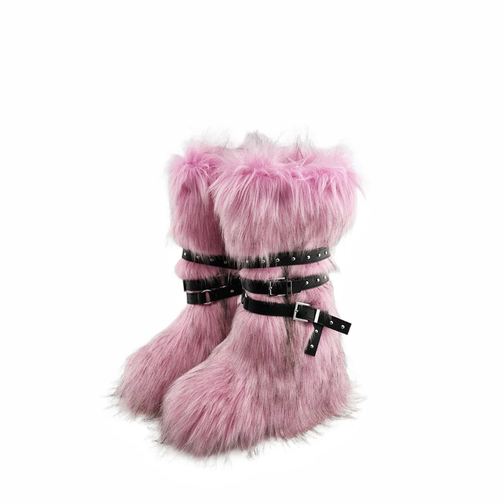 Faux Fur Snow Boots
