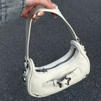 Black Buckle Shoulder Bag