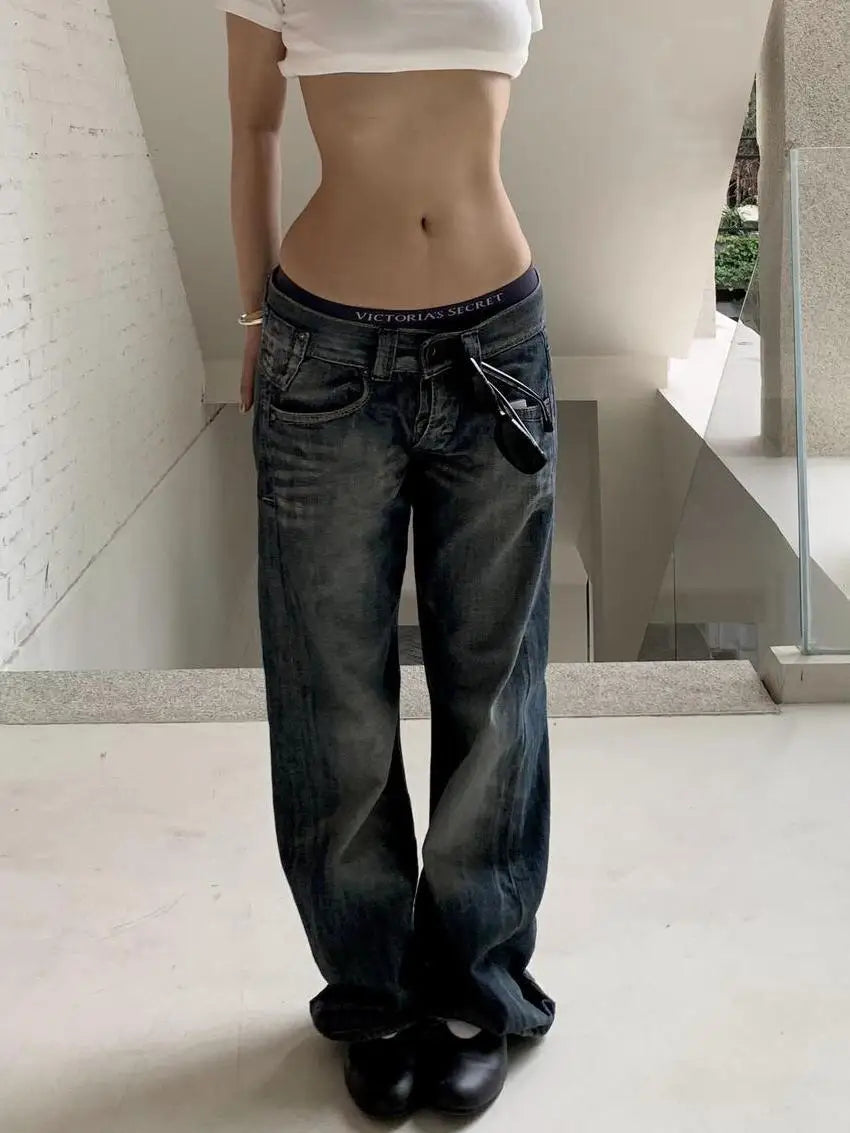 Blue Baggy Y2K Jeans