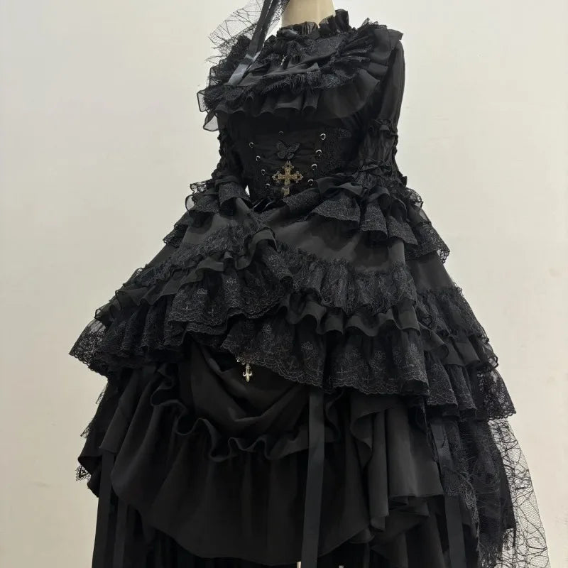 Gothic Lolita Ruffle Dress