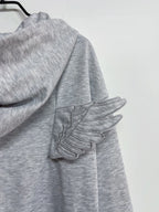 Angel Wing Embroidered Hoodie