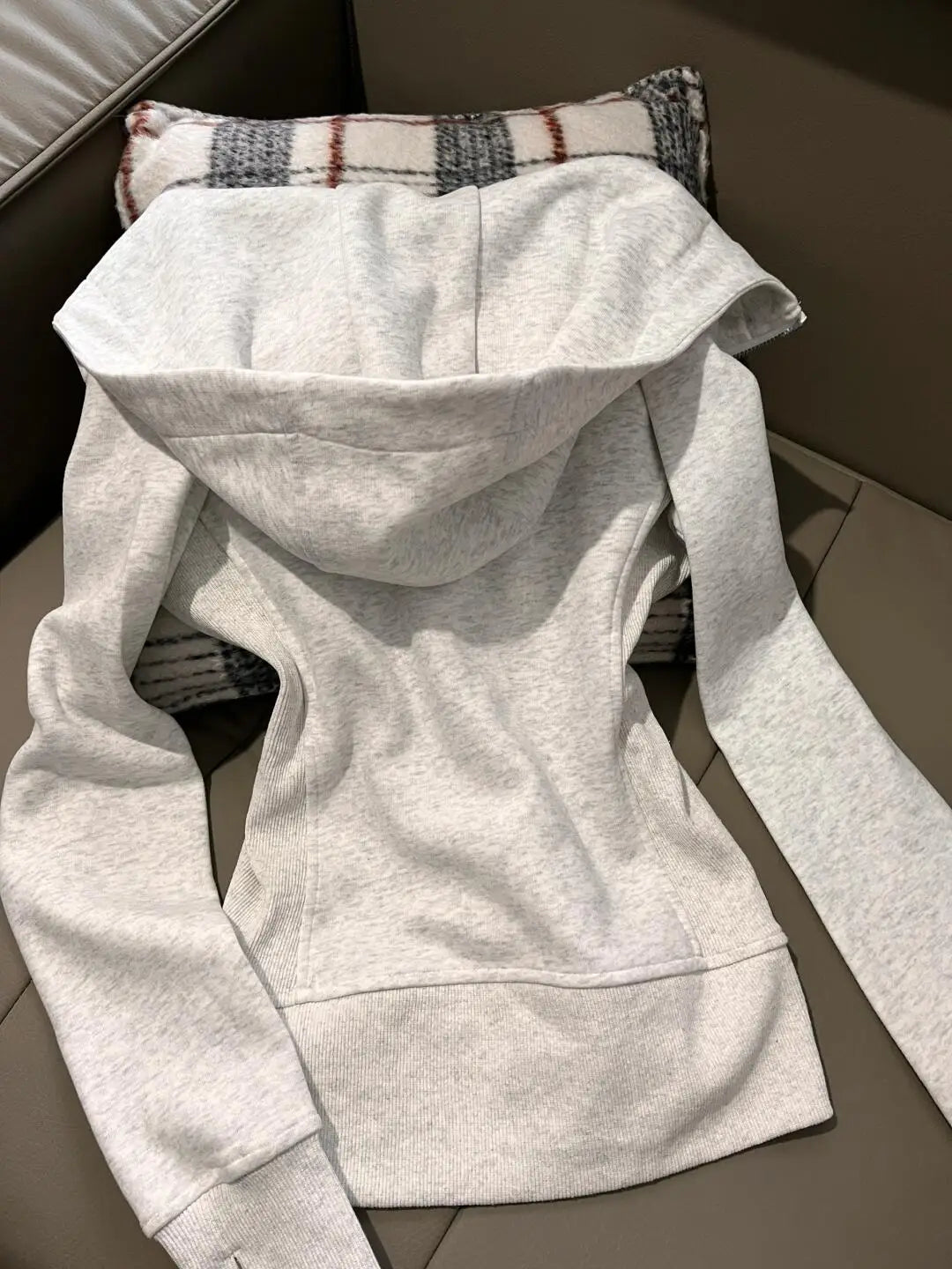 Grey Zip-Up Hoodie