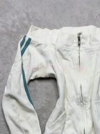 White Zip-Up Track Jacket