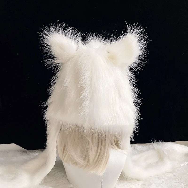 Faux Fur Cat Ear Hat