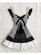 Gothic Lace Mini Dress