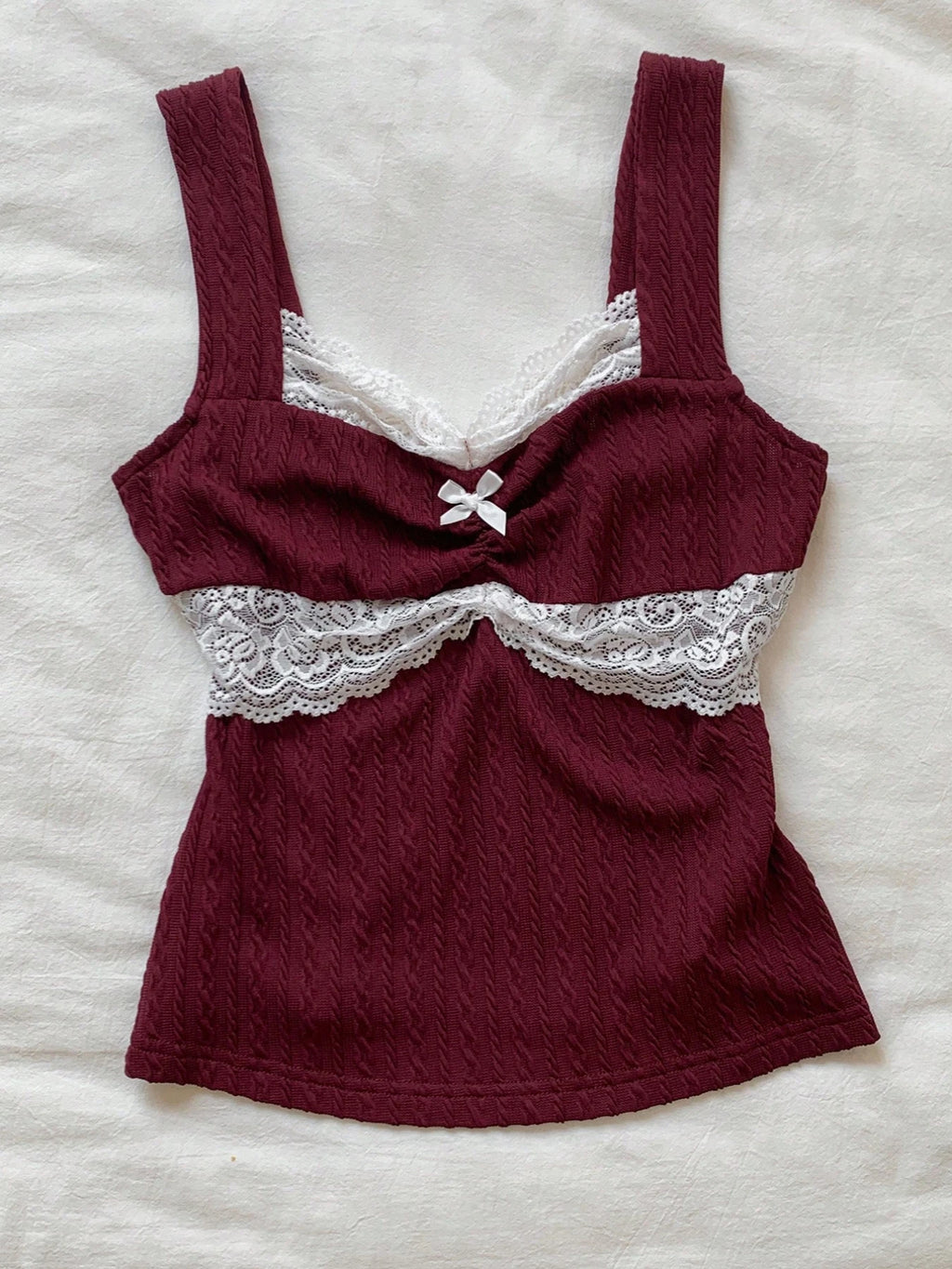 Lace Bow Corset Top