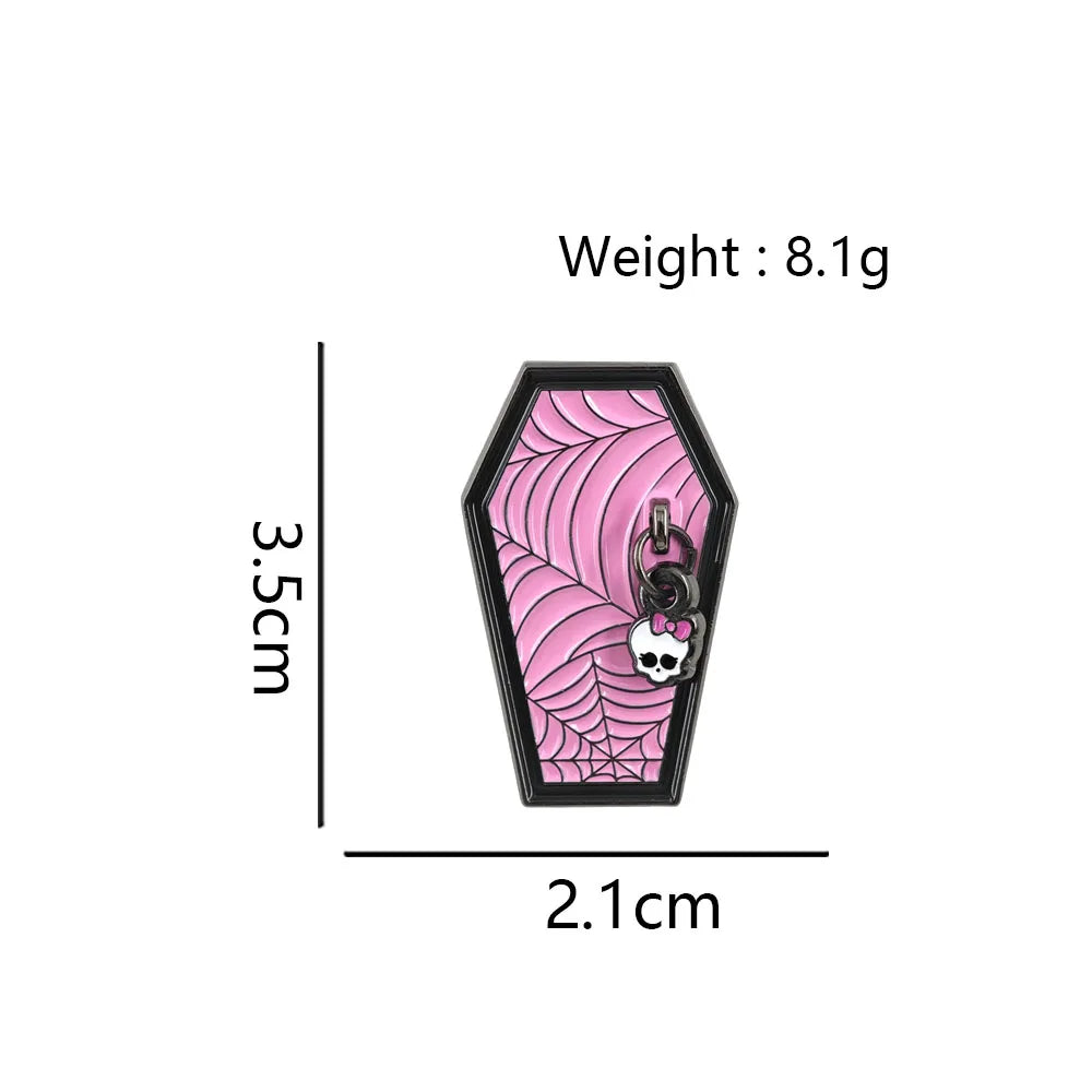 Coffin Enamel Pin